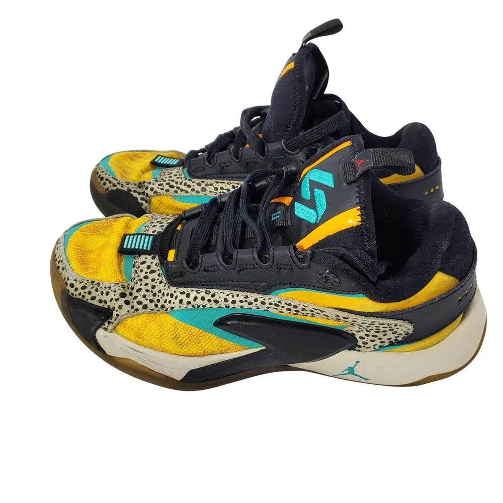 Jordan Zion 3 SE GS Citron Pulse Cheetah Basketball Shoes FQ9045-800 Mens 5.5Y